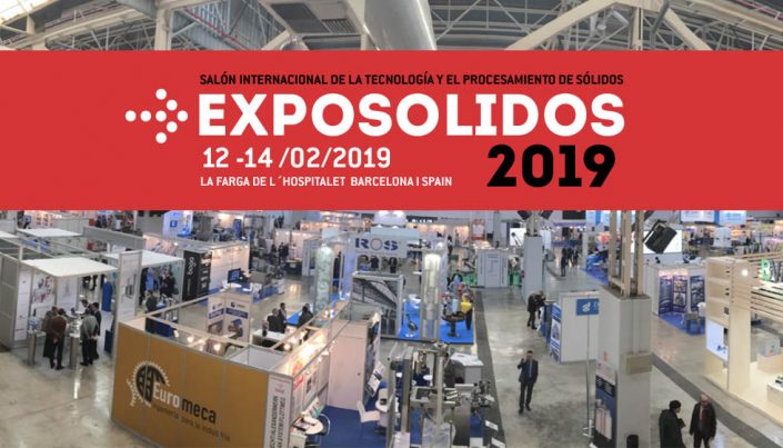Euromeca asistirá a Exposolidos 2019 – Salón Internacional de la tecnología y el procesamiento de sólidos.